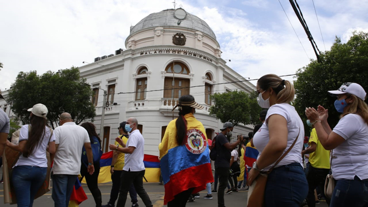 Los manifestantes mantuvieron un buen comportamiento 