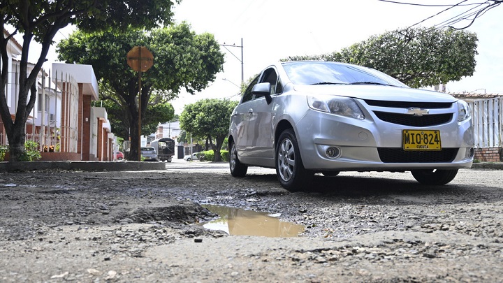 Calle 22 del barrio El Rosal.