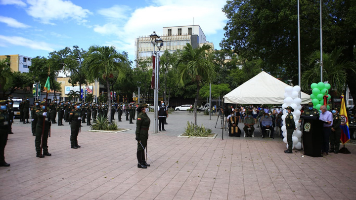 La ceremonia tuvo lugar en el parque santander
