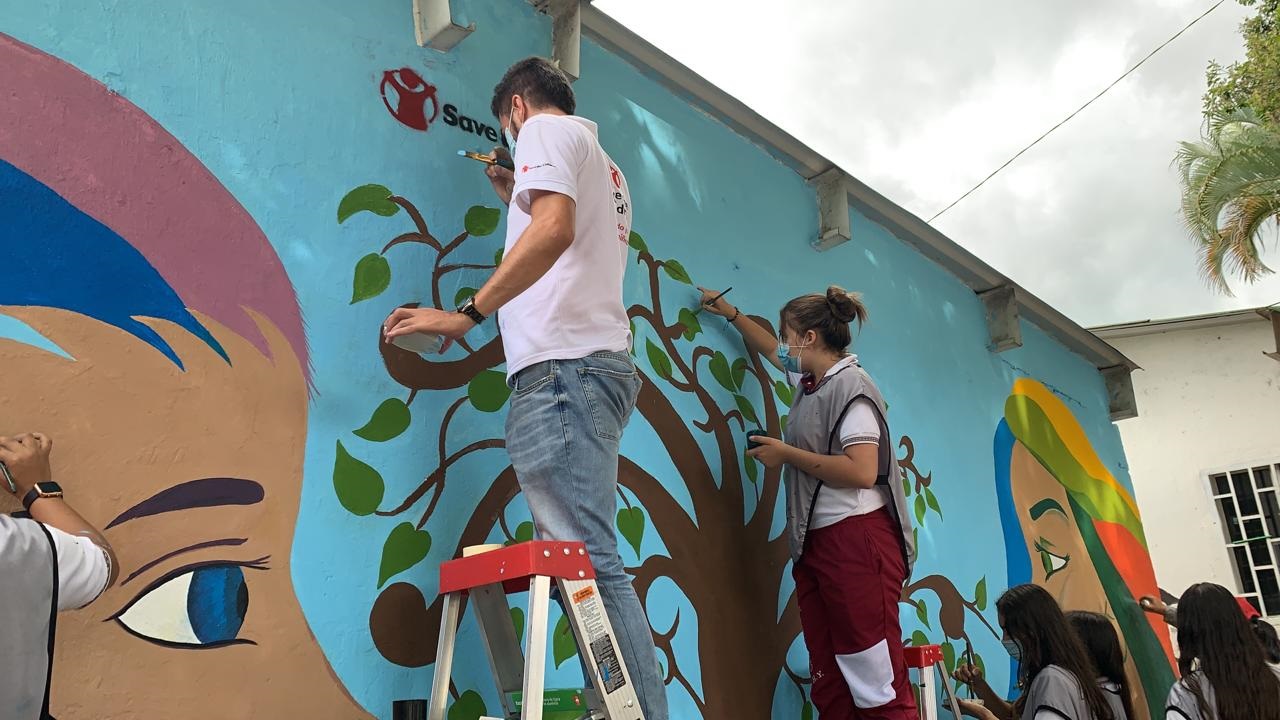 mural en el barrio La Ermita, en Ocaña./Foto Cortesía