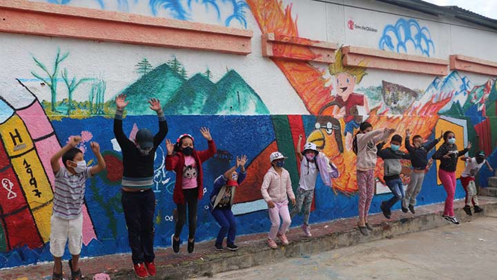 mural en el municipio de Pamplona./Foto Cortesía