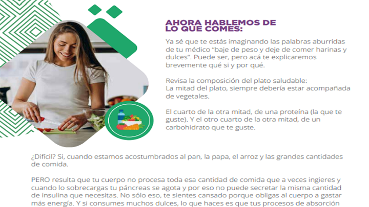 Una alimentación balanceada, clave para el proceso de prevención. / Foto: Fundación Voces Diabetes Colombia