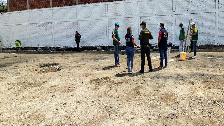 El lugar donde pintarán el mural. / Foto: Cortesía / La Opinión 