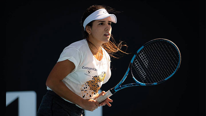 El año pasado la colombiana también debutó en los Grand Slam de Roland Garros y Australia. 