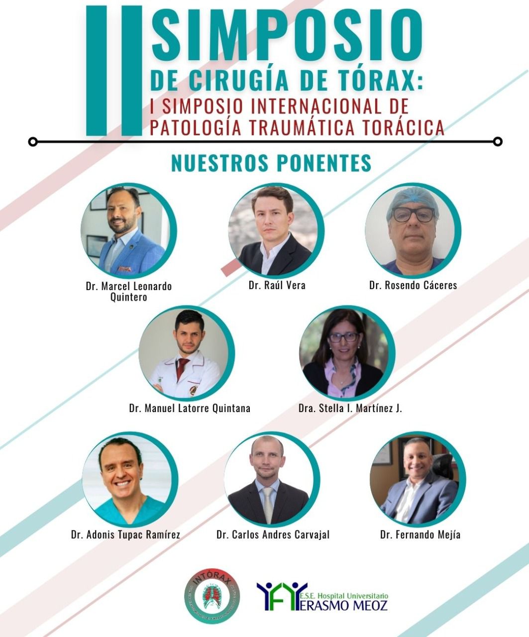 Conozca a los doctores que participarán de los encuentros como ponentes./Foto: cortesía