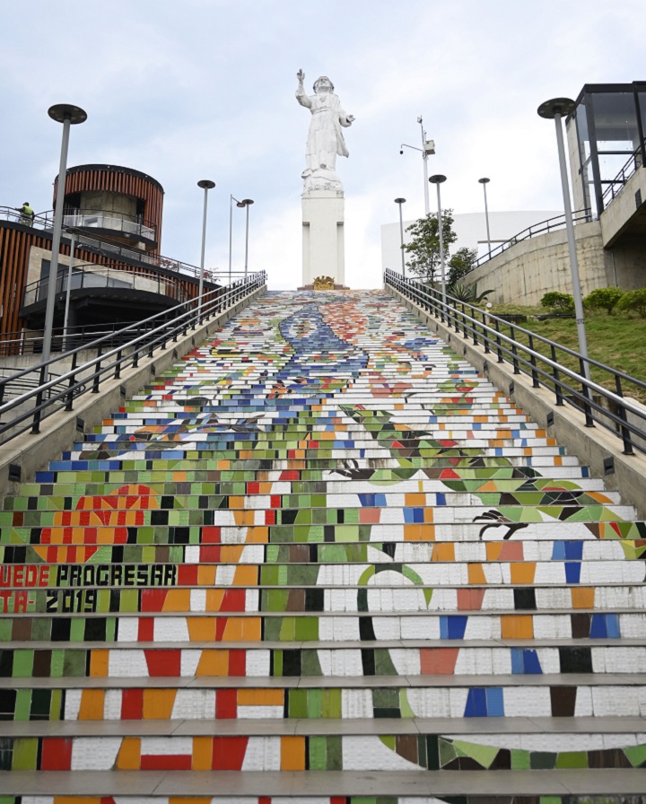 Monumento Cristo Rey. El lugar se encuentra en buenas condiciones. / Foto: Jorge Gutiérrez / La Opinión 