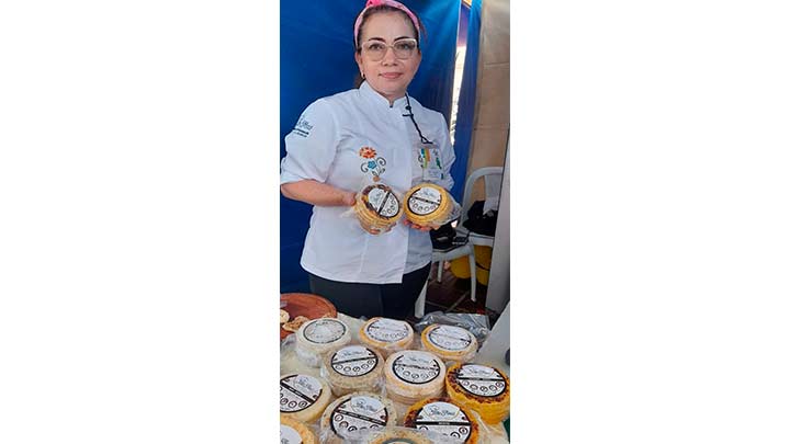 Maritza Santiago Carvajalino, emprendedora de arepas artesanales./Foto Orlando Carvajal