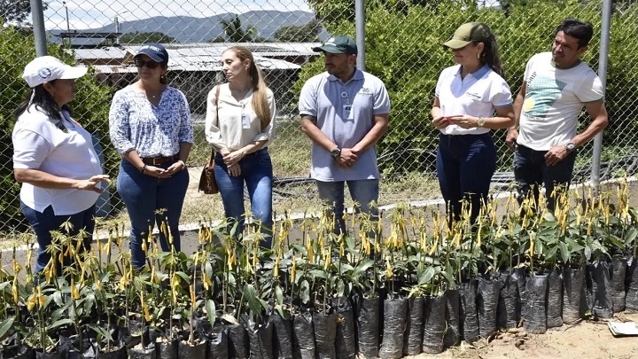 El equipo técnico y humano de Corponor y de Masbosques, con las JAC hicieron viveros temporales./Foto: cortesía Corpornor.