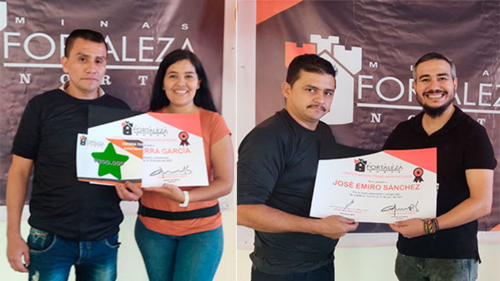 Los trabajadores de Minas Fortaleza Norte celebraron su día, recibieron obsequios y reconocimientos. / Foto Leonardo Favio Oliveros