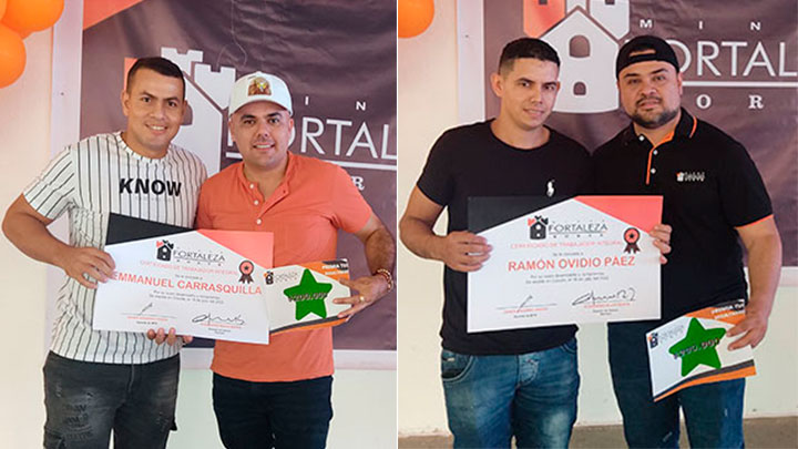 Los trabajadores de Minas Fortaleza Norte celebraron su día, recibieron obsequios y reconocimientos. / Foto Leonardo Favio Oliveros