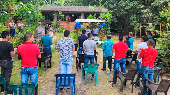 Cooprocarcegua también festejó a sus mineros, quienes participaron en una misa.