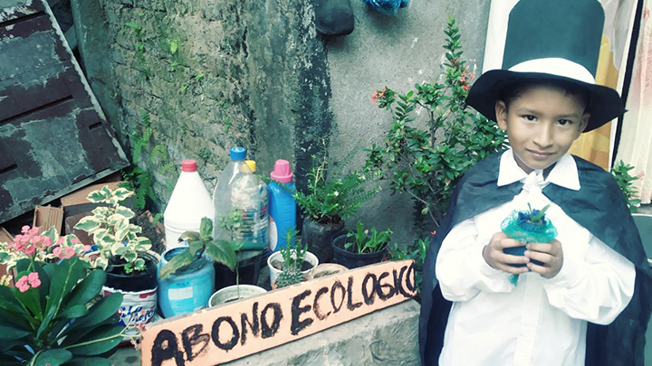 Los niños de cuarto y quinto de primaria iniciaron con este proyecto./Foto: cortesía
