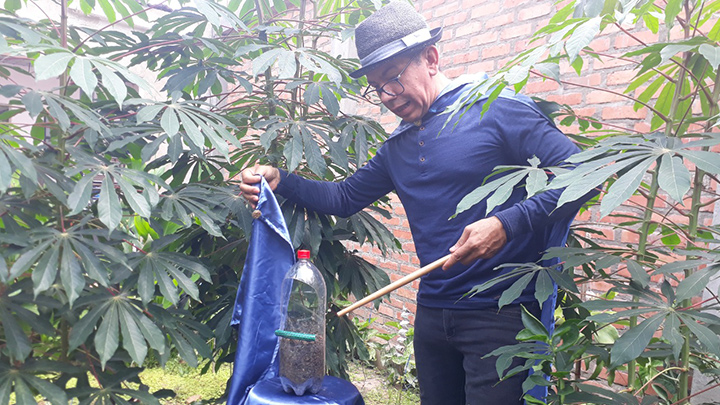 El mago ecológico fue creado por el profesor Nelson Torres./Foto: cortesía