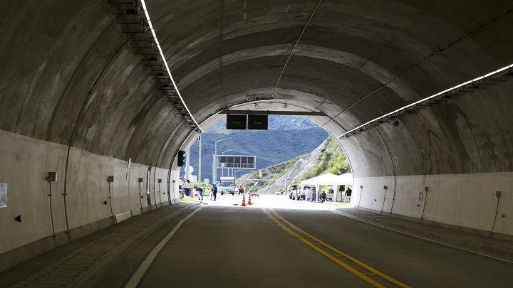 Entrada del Túnel de Pamplona. / Foto: Juan Pablo Cohen / La Opinión 