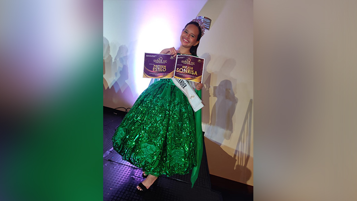 La joven reina representó a Norte de Santander en el certamen que se cumplió en Bogotá. 