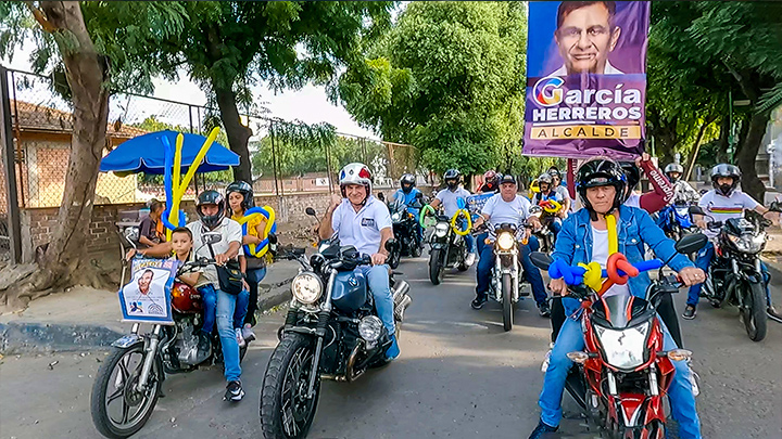 Juan Carlos García-Herreros, de la coalición Cúcuta Segura y Competitiva cerró su campaña con una caravana que partió desde El Malecón y finalizó en el barrio Chapinero.