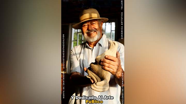 Augusto Acosta, escultor y especialista en Arte Público