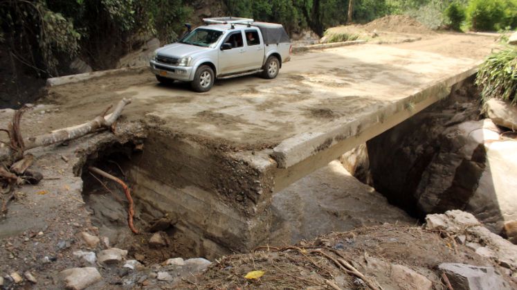 La avalancha afectó varios tramos que de Arboledas conducen a San José de Castro. / Foto: Carlos Eduardo Ramírez / La Opinión
