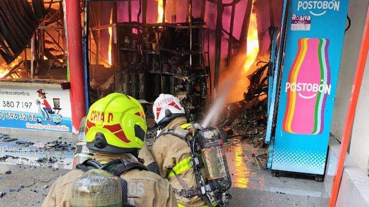 Incendio en La Victoria