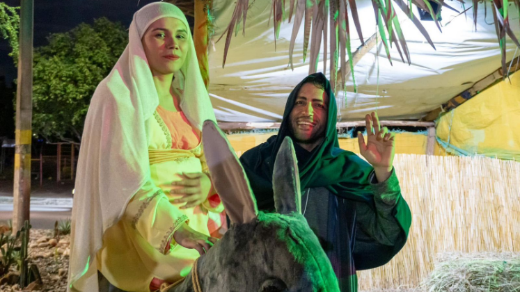 José y María a su llegada a Belén.