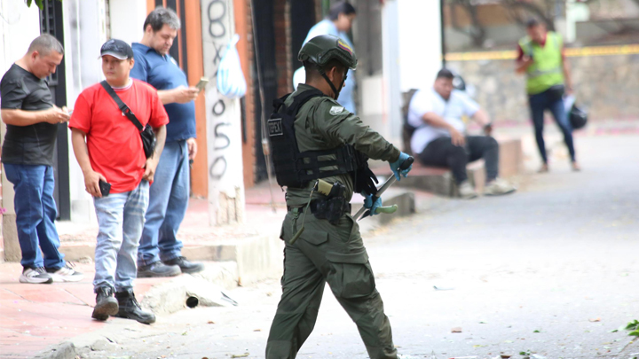 Policía hace presencia en la zona. 