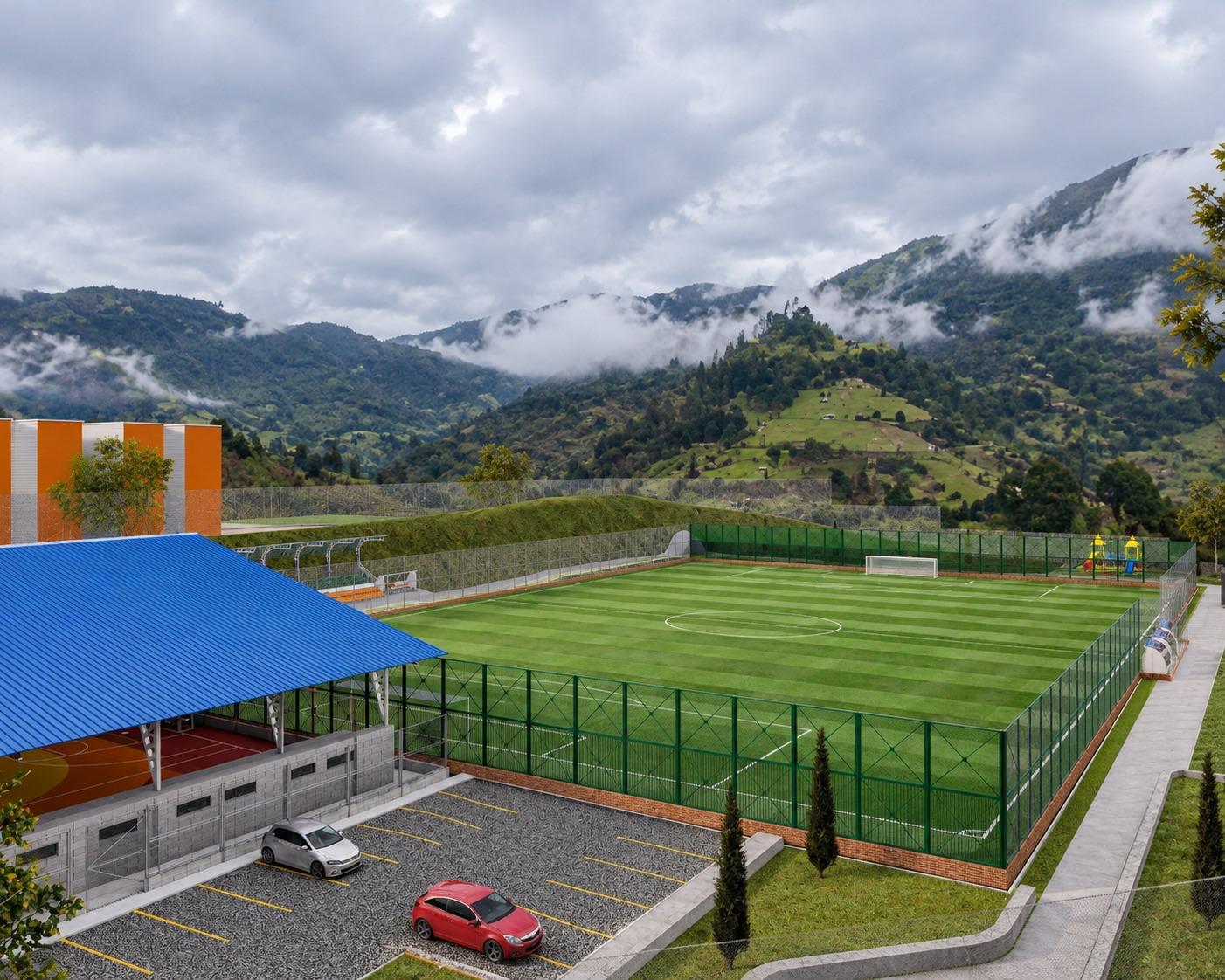 Este proyecto incluye la instalación de grama sintética, el arreglo de la iluminación, graderías, cerramiento del recinto y la reconstrucción de su fachada. / Foto: Cortesía / La Opinión 