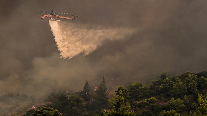 Grecia afronta una situación ‘crítica’ por los incendios, todavía activos en Turquía./Foto: AFP