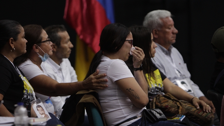 Maira Jaimes no pudo contener el llanto al escuchar como mataron a su papá.