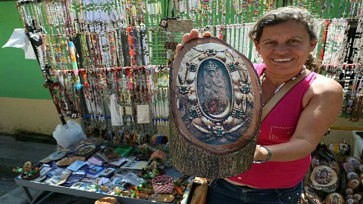  En el santuario del agua de la virgen se venera con inmenso fervor religioso la imagen de la virgen morena.  
