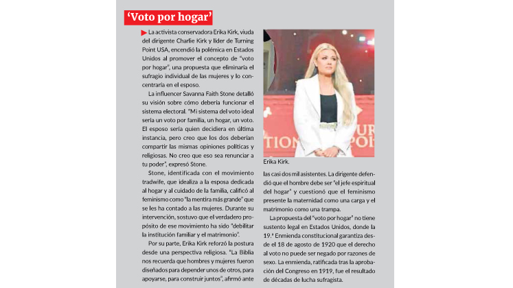 Voto por hogar