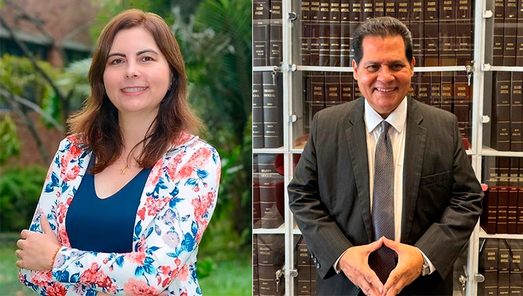Los expertos en tributos y finanzas públicas Liliana Heredia y Henry Amorocho analizaron la propuesta de reforma tributaria./ Foto cortesía