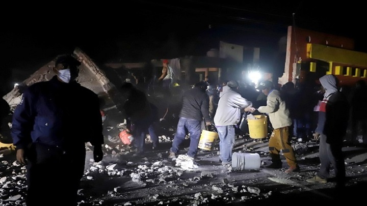 Explosión en taller de pirotecnia deja seis muertos en México./Foto: internet
