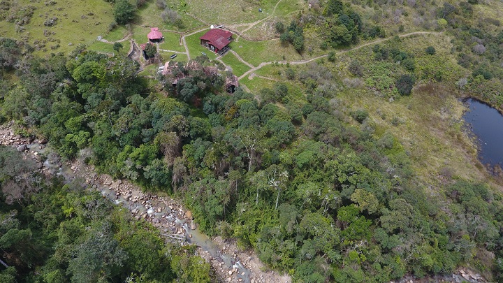 Vista aérea de la cuenca alta del río Táchira, en el Parque Nacional Natural Tamá. Foto: cortesía Parque Nacional Natural Tamá.