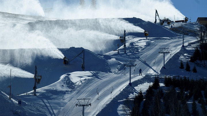 Preocupación por la nieve artificial para los Juegos Olímpicos de Invierno 2022