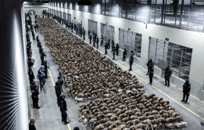Megacárcel de El Salvador. 