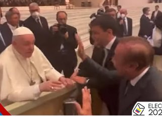 Rodolfo Hernández se reunió con el papa Francisco./Foto: Colprensa