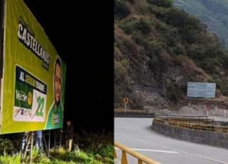 El aspirante al Senado por el Partido Verde, Jairo Alberto Castellanos, denunció ataques contra sus vallas/Foto: cortesía
