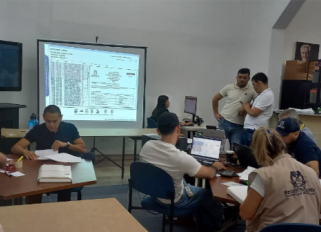 Proceso de escrutinios en Cúcuta.