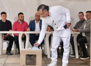 Presidente Petro votando- 31 de mayo de 2026
