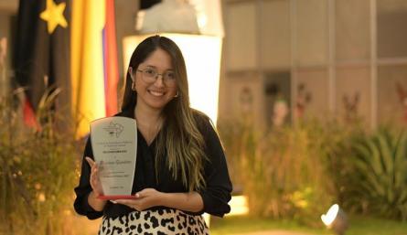 La Red Latinoamericana de Servidores Públicos de la Fundación Botín de España le otorgó a Bibiana Quintero Orozco el premio a la ‘Mejor Servidora Pública de América Latina’. /Foto cortesía
