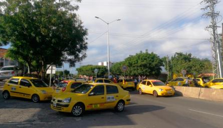 Taxis bloqueos