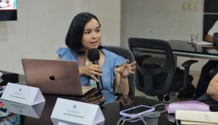 Michelle Picón Carvajal, secretaria del Banco del Progreso/La Opinión