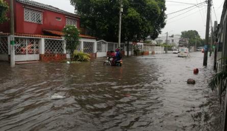 Inundación en el barrio Zulima. / Foto: Cortesía / La Opinión 