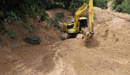 Gestión del Riesgo prohibió el movimiento de tierra para la construcción/Foto cortesía