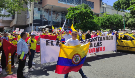 Manifestaciones en Cúcuta en contra de Petro