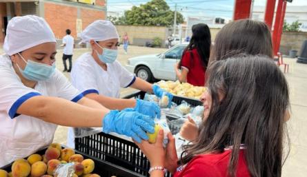 Los beneficiarios corresponden al 68,51% de la matrícula oficial del municipio. / Foto: Cortesía / La Opinión 