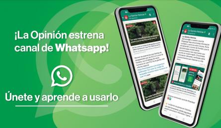 Así puede ingresar al canal de WhatsApp de La Opinión para estar informado