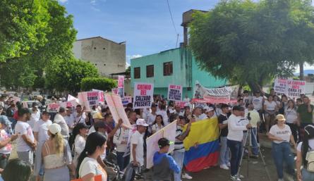 Gremio el calzado en Cúcuta adelanta una protesta pacífica