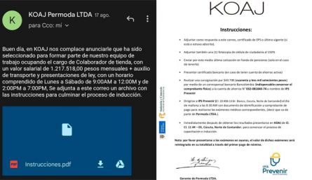 En Colombia estafan a las personas mediante convocatorias falsas de empleo.