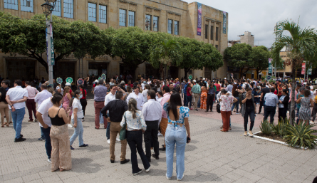 El Parque Santander fue el punto de encuentro del palacio municipal y otros locales cercanos 